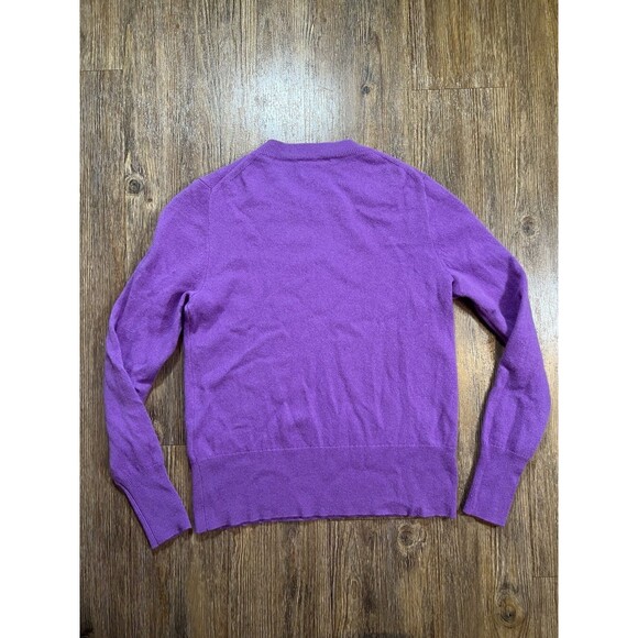 J.Crew Cashmere Sweater Small Womens Classic Fit Purple Crewneck Pullover - Picture 4 of 8